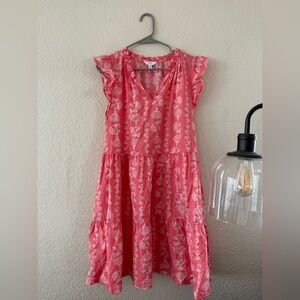 5 for $25!! Time and Tru Pink Floral Midi Dress
